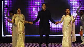 Groom with both the moms  Best trio  sangeet dance  RAAS Choreography [upl. by Rossner]