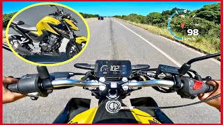 CB 300F TWISTER 2023NOVO TOP SPEED A DOURADA ANDOU MAIS QUE A VERMELHAESSA DEU BOM [upl. by Ynafit]