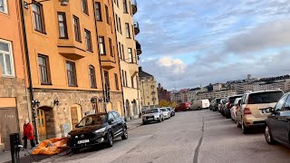 Stockholm Bikes Rörstrandsgatan Munkbroleden Evening light in beautiful Vasastan [upl. by Mloc]