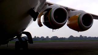 Typical compressor stall on BAe146 [upl. by Sapphera221]