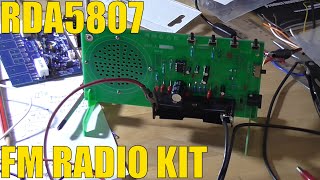 RDA5807FP FM Radio Kit BUILD [upl. by Etterb687]