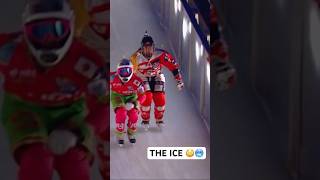 THE ICE CONDITION 😳 ice racing crashedice speed winter hockey [upl. by Yenetruoc]