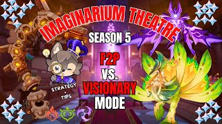 How to BEAT Genshin Impacts IMAGINARIUM THEATRE as F2P Visionary Mode Season 5 [upl. by Irak]