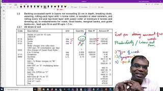 How to do Rate Analysis for Earthwork  using CPWD Delhi Schedule of Rates 2019 [upl. by Thielen]