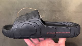 Adilette 22 Slides Black Better Scarlet Red [upl. by Gala991]