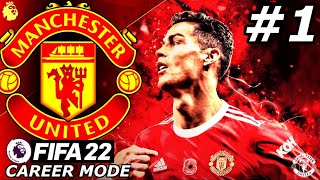 FIFA 22 Manchester United Career Mode EP1  THE BEGINNING🔥 [upl. by Jacquenette813]