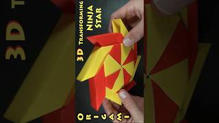 Origami 3D Transforming Ninja Star shorts designed by Ray Bolt [upl. by Abercromby]