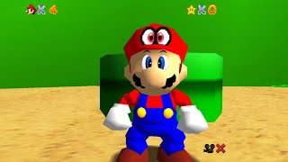 Super Mario 64 Odyssey v5 HD Textures Mollymutts Full Screen 169 BobOmb Battlefield Android [upl. by Adonis634]