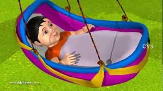 3D Animation RockABye Baby English Nursery rhymes for children with lyrics [upl. by Millicent]