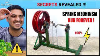 Spring mechanism runs forever DIY Free Energy Generator [upl. by Odelia]