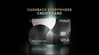 Get your Cashback Everywhere Credit Card by Maya today [upl. by Norha]