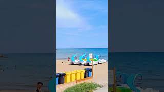 SITGES BEACH BARCELONA IN CATALONIA SPAIN [upl. by Atnauqahs689]