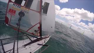 ACO Musto Skiff Worlds 2018 Blairgowrie Race 10 [upl. by Llemar]