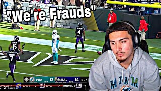 Were Done WERE FG DONE Fins Fan Reacts To Ravens Vs Dolphins 2023 Week 17 Highlights [upl. by Ceevah]