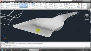 AutoCad 3D Surface Modelling by Network DustPan [upl. by Nottnerb]