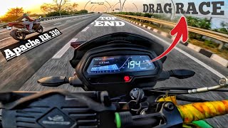 Bajaj Dominar 400 UG Bs6 2023 vs Apache RR 310 Drag Race 20  Highway Top End [upl. by Ardied]