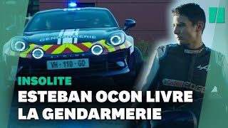 Le pilote de F1 Esteban Ocon livre lAlpine A110 à la gendarmerie [upl. by Aiceled]