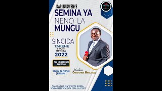 MWL CHRISTOPHER MWAKASEGE SEMINA SINGIDA  DAY 2 TAR 9 SEPTEMBA 2022 [upl. by Piselli]