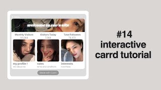 interactive carrd tutorial 14 [upl. by Anileda]