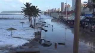 BIG WAVE HITTING DURBAN BEACH 1 [upl. by Keyser]