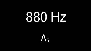 Sine Wave A 5  880 Hz for 15 minutes  Test Tone [upl. by Ettesyl88]