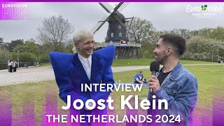 Joost Klein interview following his second rehearsal on the Eurovision stage  Eurovisionfun [upl. by Haelem125]