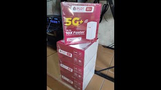 UNBOXING AND SPEEDTEST OF PLDT 5G HOMEWIFI H155382 [upl. by Anwahsal823]