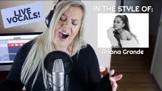 1 Girl 13 VOICES  Female Singer Impersonations Ariana Grande Adele Céline Dion  more [upl. by Nimsay]