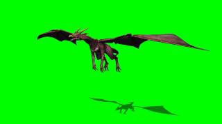 Dragon in fly  greenscreen effects  free use [upl. by Kirchner]