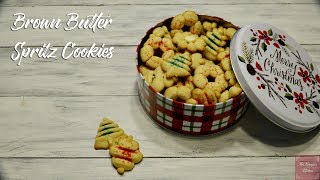 Brown Butter Spritz Cookies [upl. by Popelka70]