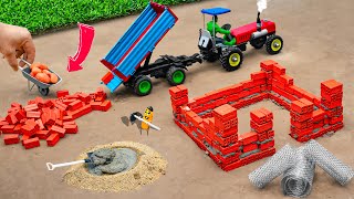 diy mini truck animal barn building construction science project sunfarming7533 [upl. by Olav]