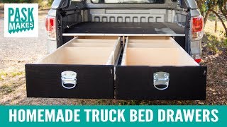 Homemade Truck Bed Drawers [upl. by Aleik910]