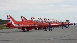 Red Arrows Practice Display Aero Gatineau 2024 Friday [upl. by Enilauqcaj]