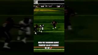 Rhein Fire Touchdown Against Frankfurt Galaxy in Madden NFL 06 🏈 Shorts  AI Simulation Gameplay [upl. by Etterraj]