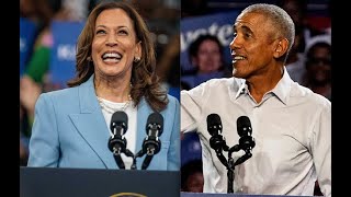 LIVE Obama Springsteen amp Kamala Harris hold first JOINT rally in Atlanta [upl. by Oramug809]