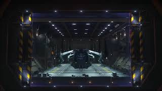 Star Citizen Alpha 382 PTU  Dramatic Carrack Launch from Space Station Hangar Bay [upl. by Na459]