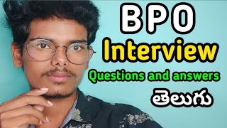 BPO Interview Questions and Answers in Telugu BPO Interview Questions Latest UpdateBPO interview [upl. by Wyne]