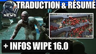 ZOMBIES sur LABS   WIPE 016  Tarkov TV Live Traduction amp Résumé NEWS Tarkov Fr [upl. by Ativad]