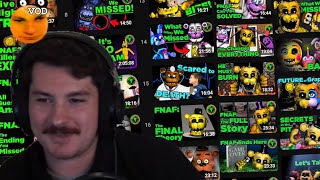 WATCHING EVERY FNAF GAME THEORY FOR CHARITY feat altrive Jawsh Charity Vod [upl. by Enilorac]