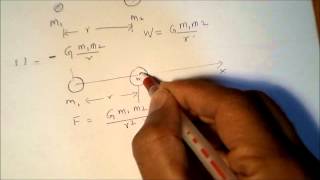 Gravitational Potential Energy derivation [upl. by Ttesil]