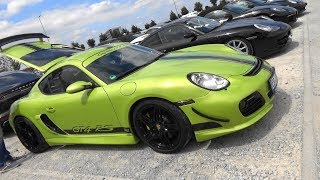 Porsche Cayman GT4 RS 9872  10 th PFF Annual Meeting 2018  Motorworld Böblingen [upl. by Accire]