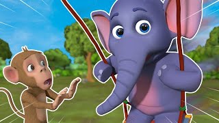 हाथी राजा  Hathi Raja kahan chale  Hindi Rhymes For Kids [upl. by Zach563]