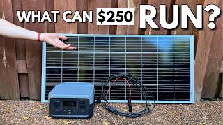 DirtCheap Solar Generator Setup  What Can It Power [upl. by Gnues]