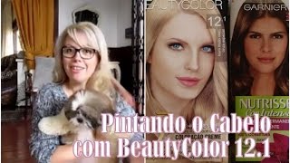 Pintando o Cabelo 121 Loiro Muito Claro Cinza Especial BeautyColor [upl. by Prakash]