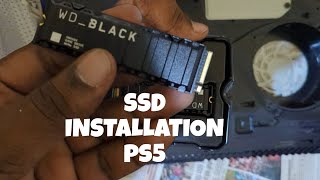 HOW TO INSTALL SSD IN PS5 WD Black SN850X [upl. by Ahsiekam]