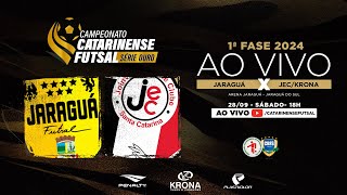 CAMPEONATO CATARINENSE SÉRIE OURO 2024  1ª FASE  Jaraguá Futsal X JECKrona [upl. by Paddy]