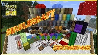 Enseñando Pack de Texturas para Minecraft 162  SimpleCraft 16x16 [upl. by Richman]