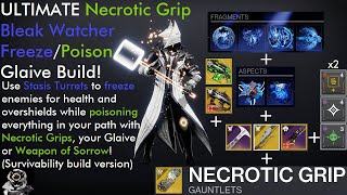 Destiny 2 The ULTIMATE Shadebinder with Necrotic Grip FreezePoison Glaive Build Build Breakdown [upl. by Airtap]