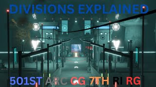 Divisions Explained  The Galactic Coruscant [upl. by Anihsak]