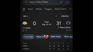 Iowa vs Penn State football 2023 vs Iowa Vs Penn State football 2021 football iowafootball fyp [upl. by Komarek]